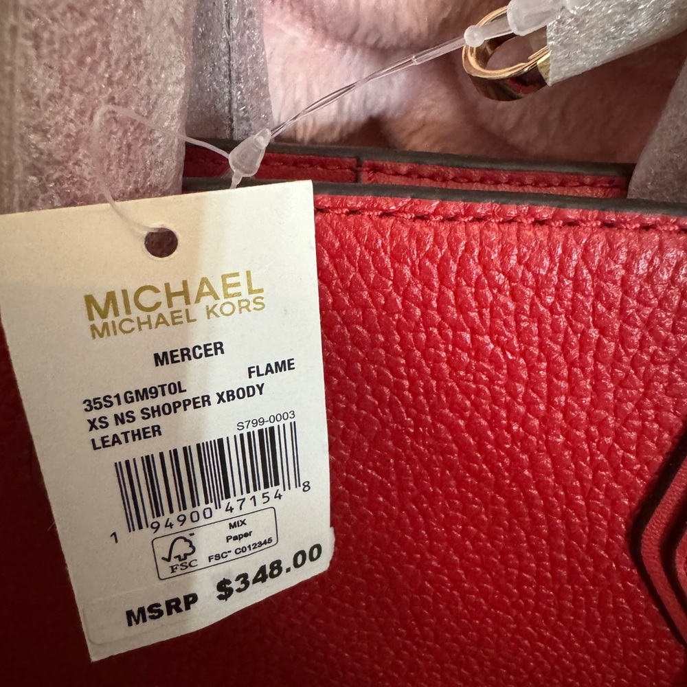Michael Kors Red Mini Bag - Picture 2 of 4